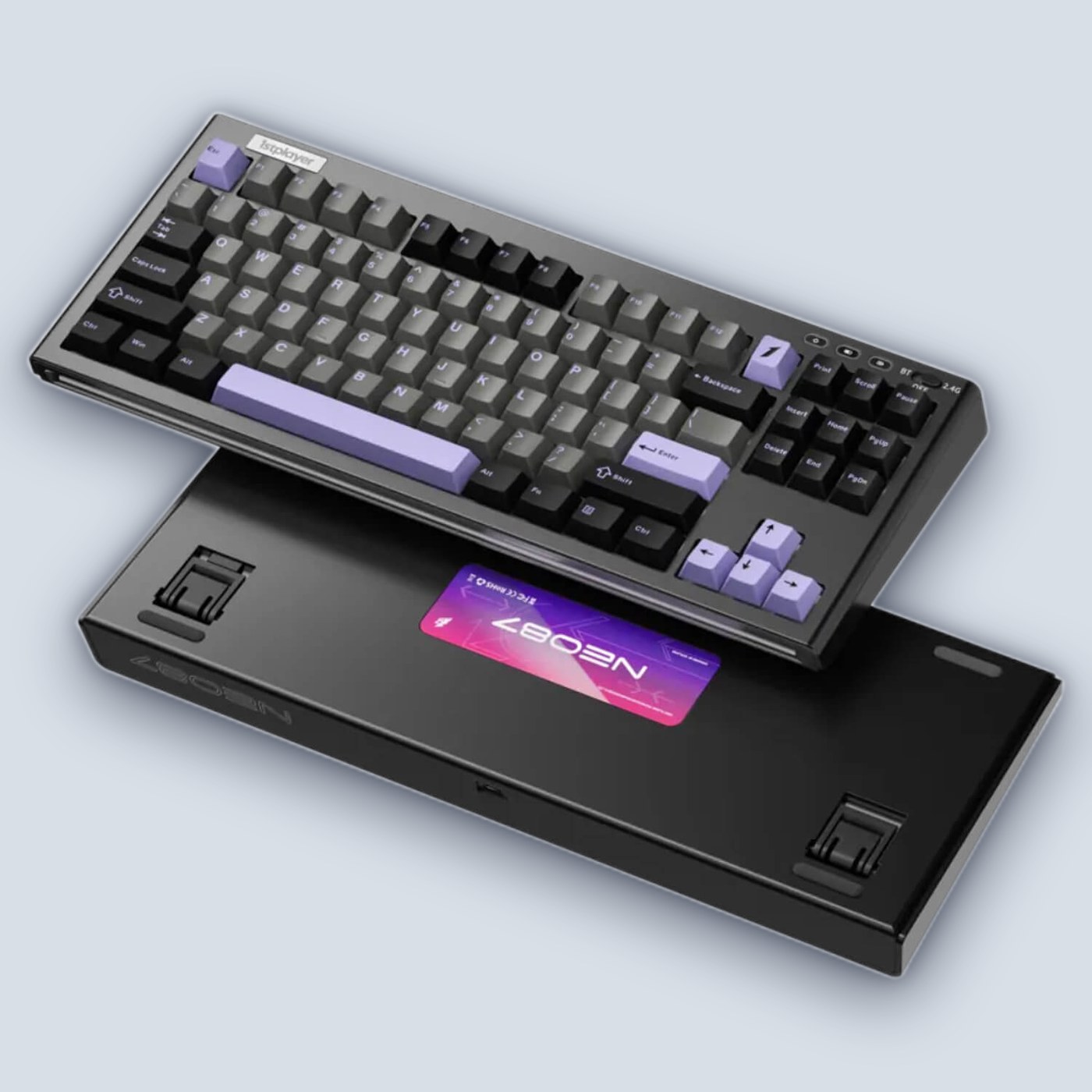 1stPlayer NEO87 RGB Midnight Violet Gaming Keyboard — image 3