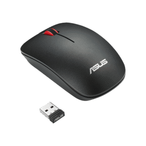 ASUS WT300 Wireless Optical Mouse โ 1600 DPI, 2.4GHz (Black-Red)
