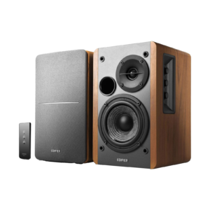 Edifier R1280T Powered Bookshelf Speakers โ 42W, Remote, Wood
