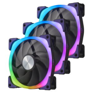 Super Flower NEON ARGB 120mm Black 3-Pack Fans