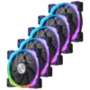Super Flower NEON ARGB 120mm Black 5-Pack Fans