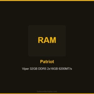 Patriot Viper 32GB DDR5 2x16GB 6200MT/s