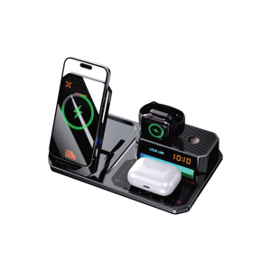 Green Lion 6 in 1 Multifunctional Wireless Charger – Black