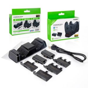 DOBE XBOX SERIES/ONE DUAL CHARGING STATION + 2 BATTERIES (10+1)