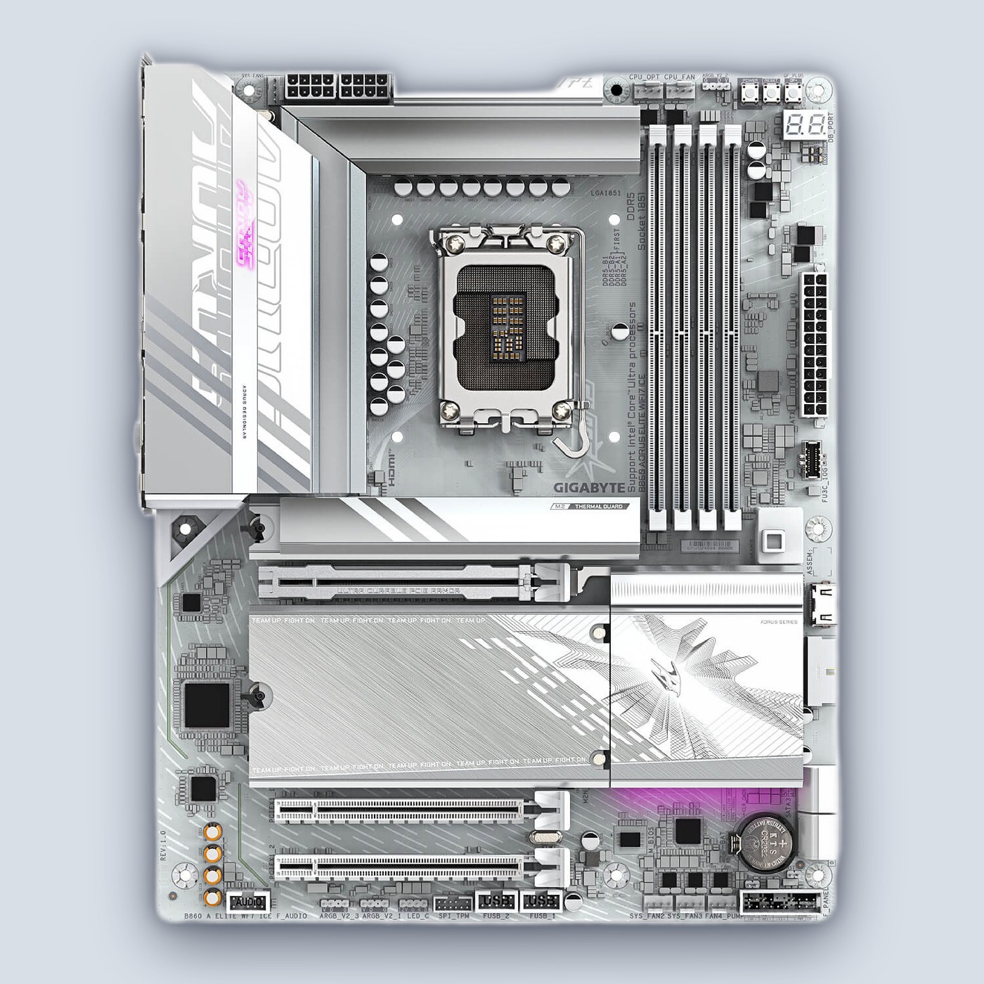 Gigabyte B860 AORUS ELITE WIFI7 ICE — image 2