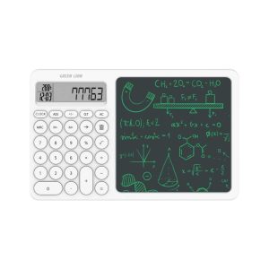 Green Lion Green Lion CalcWrite Pro Calculator-Writing Pad Combo – White