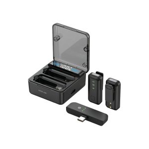 Green Lion 2 in 1 Microphone with Digital Display – Black