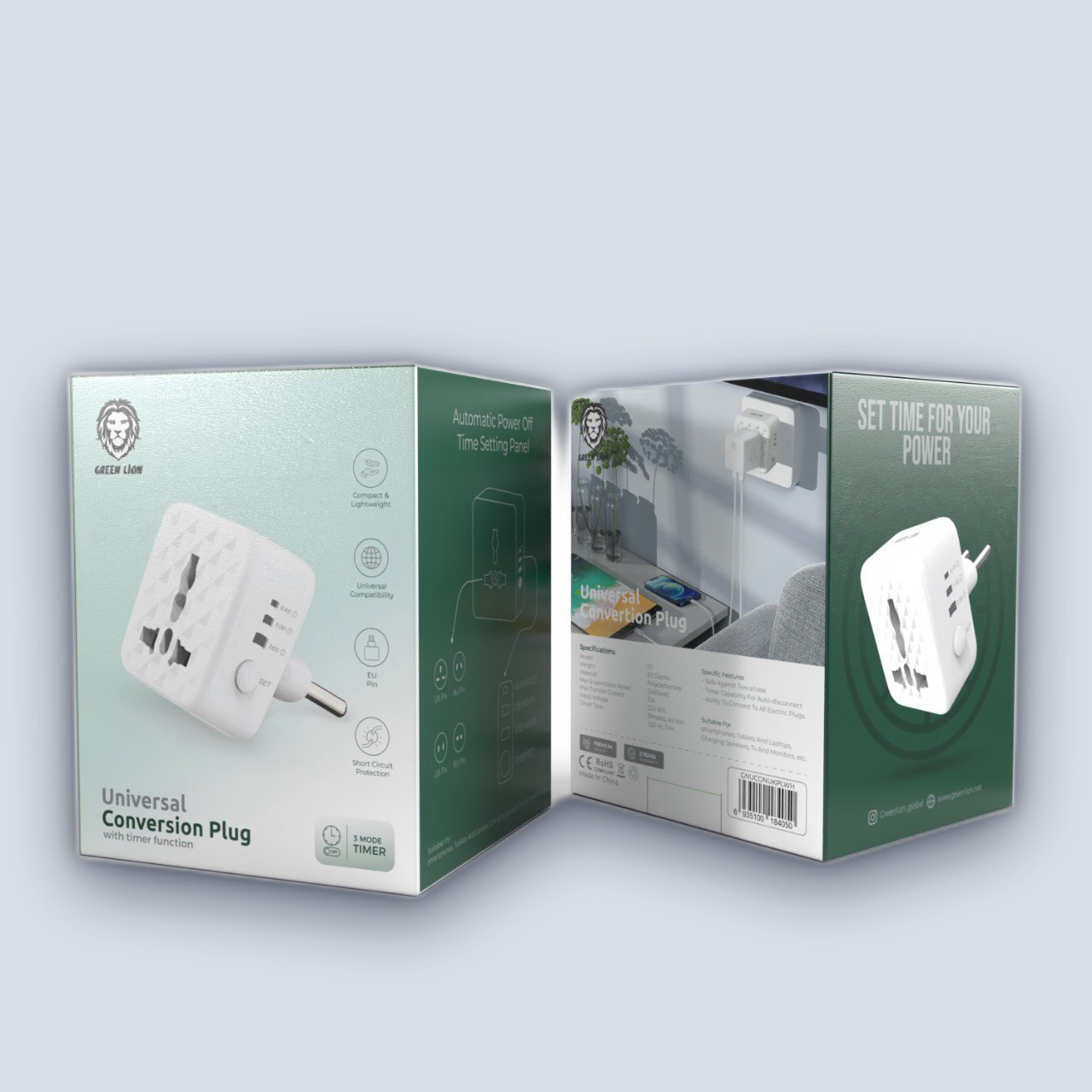 Green Lion Green Lion Universal Conversion Plug – White