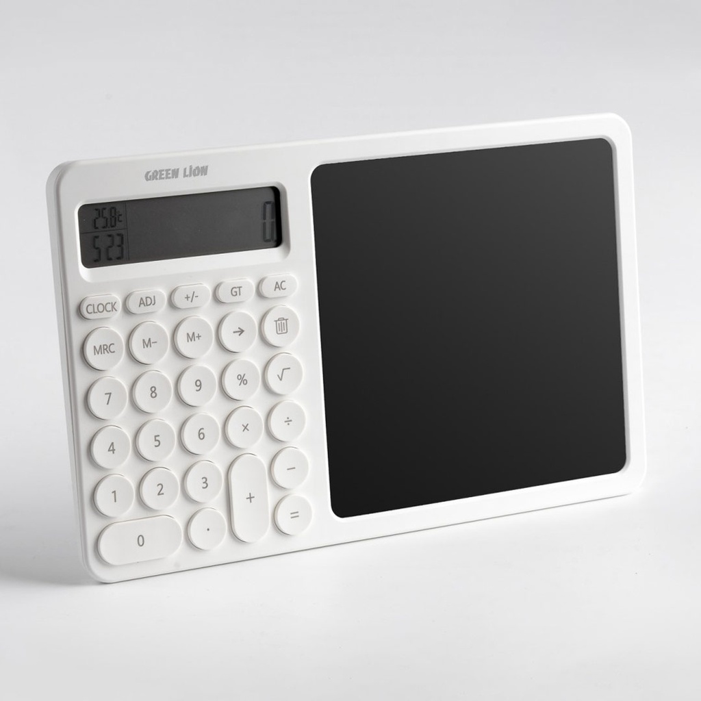 Green Lion Green Lion CalcWrite Pro Calculator-Writing Pad Combo – White