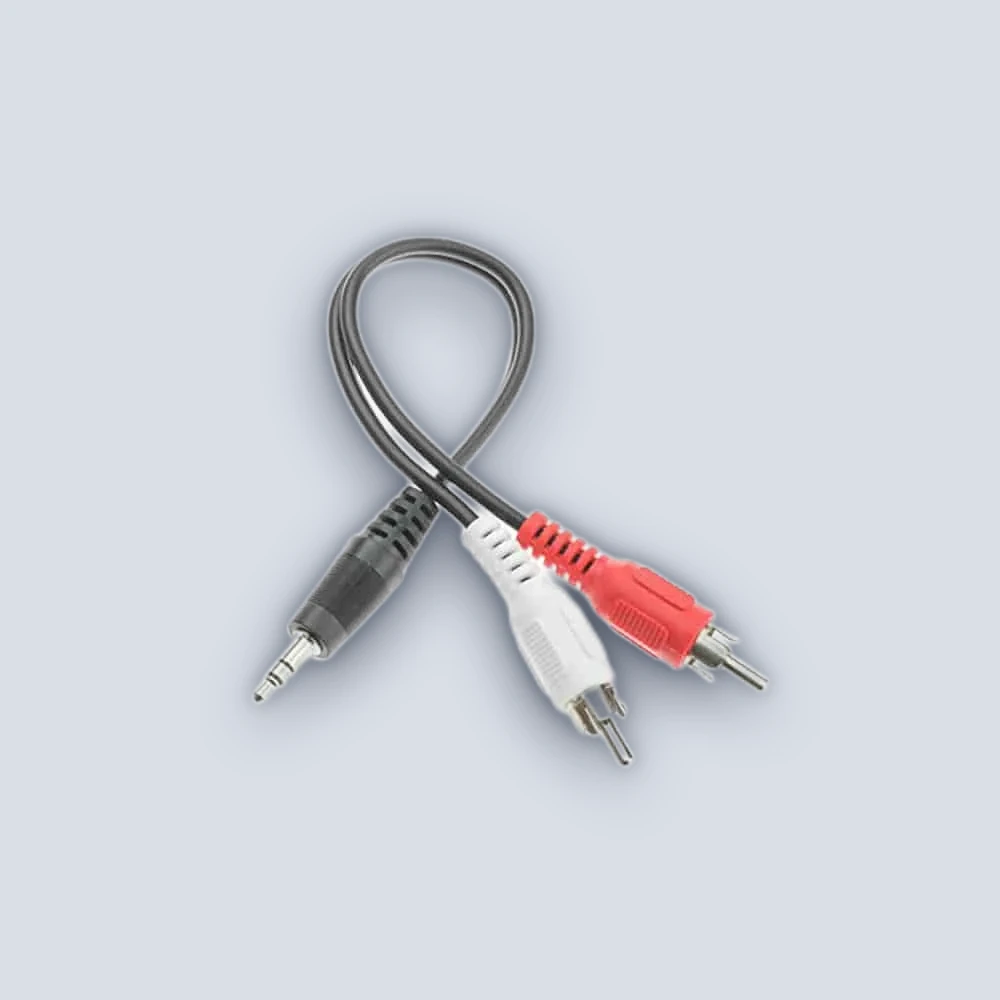 Gold Touch Pl to RCA2 1.8m Cable