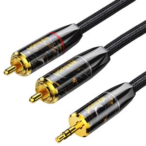 UGREEN 10961 3.5mm Male to RCA male x2 Hi-Fi SCC 2m