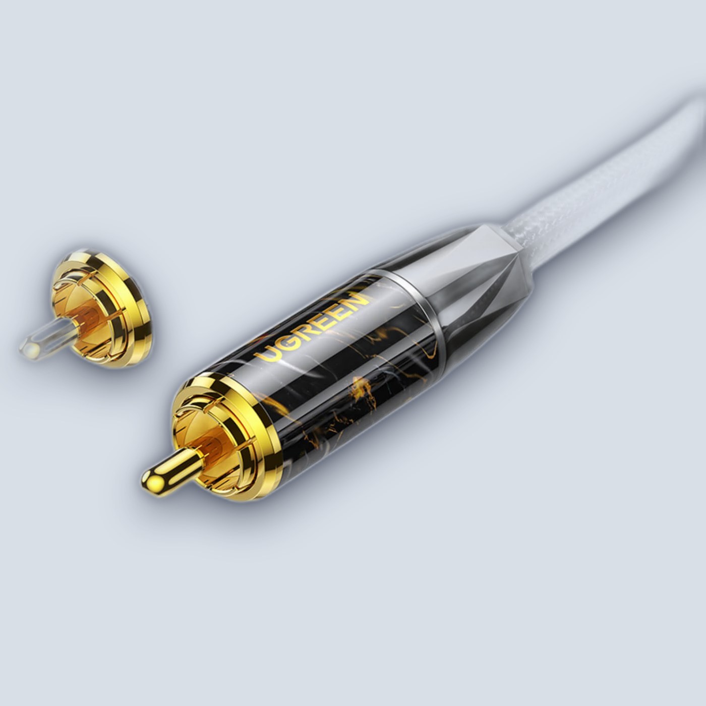 UGREEN 10961 3.5mm Male to RCA male x2 Hi-Fi SCC 2m