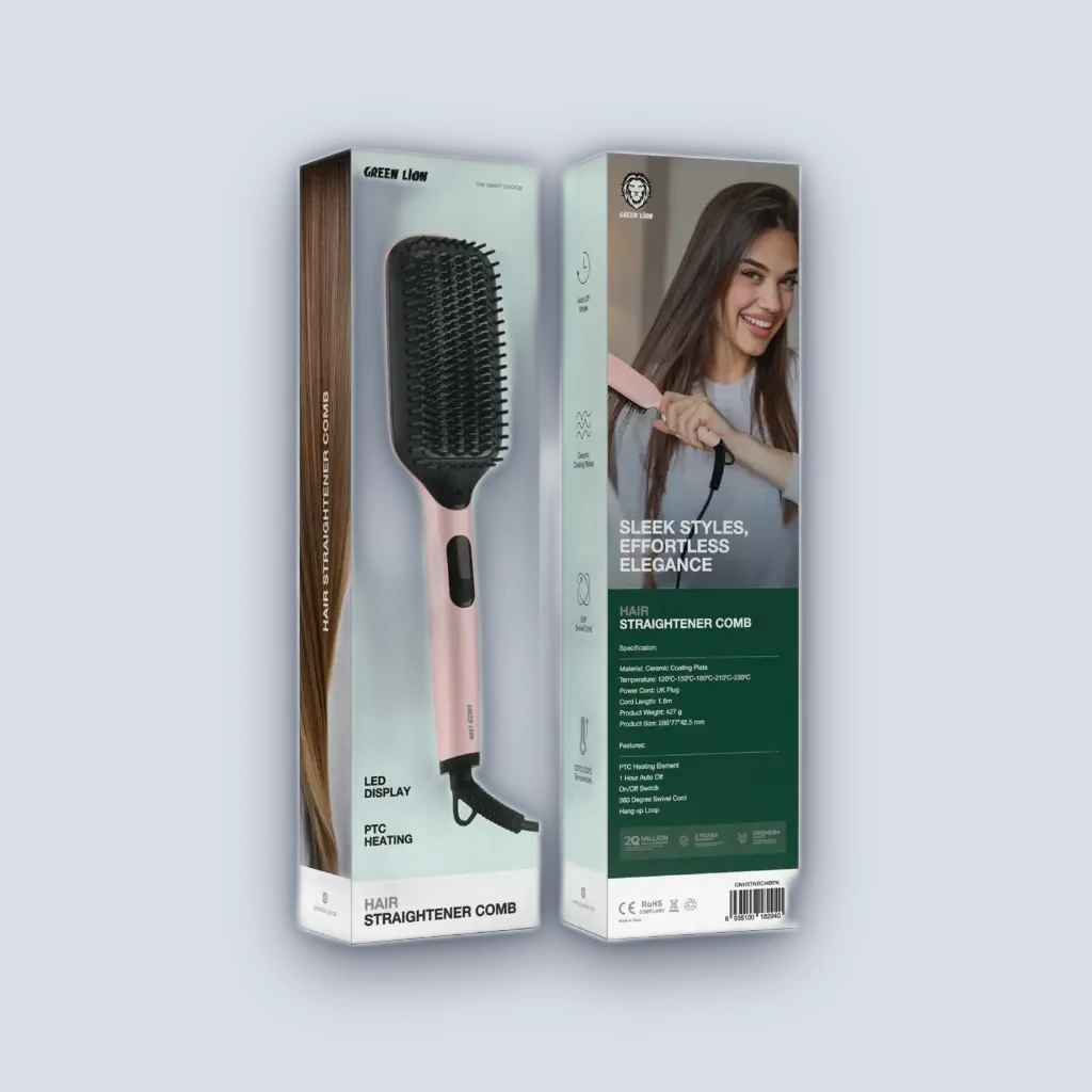 Green Lion Green Lion Straightener Comb – Pink