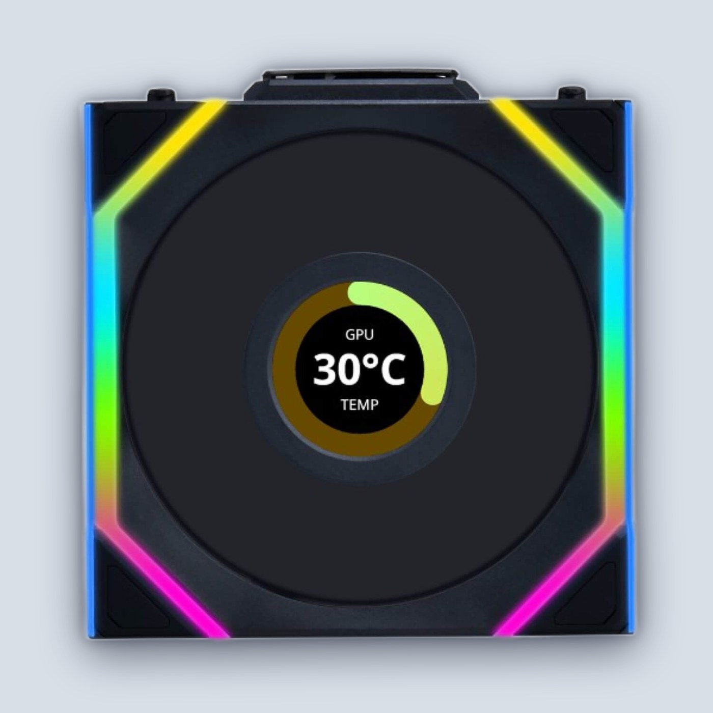 Lian-Li UNI SL Wireless LCD 120mm Reverse Black Fan
