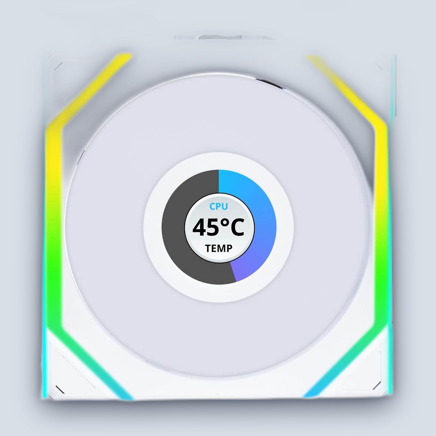 Lian-Li UNI SL Wireless LCD 120mm Reverse White Fan