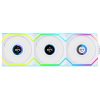 Lian-Li UNI SL Wireless LCD 120mm Reverse White x3 Fans