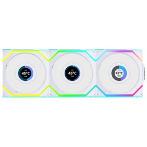 Lian-Li UNI SL Wireless LCD 120mm White 3xFans