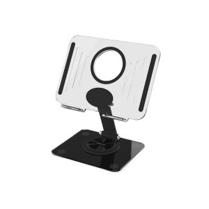 Green Lion Transparent Tablet Stand – Black