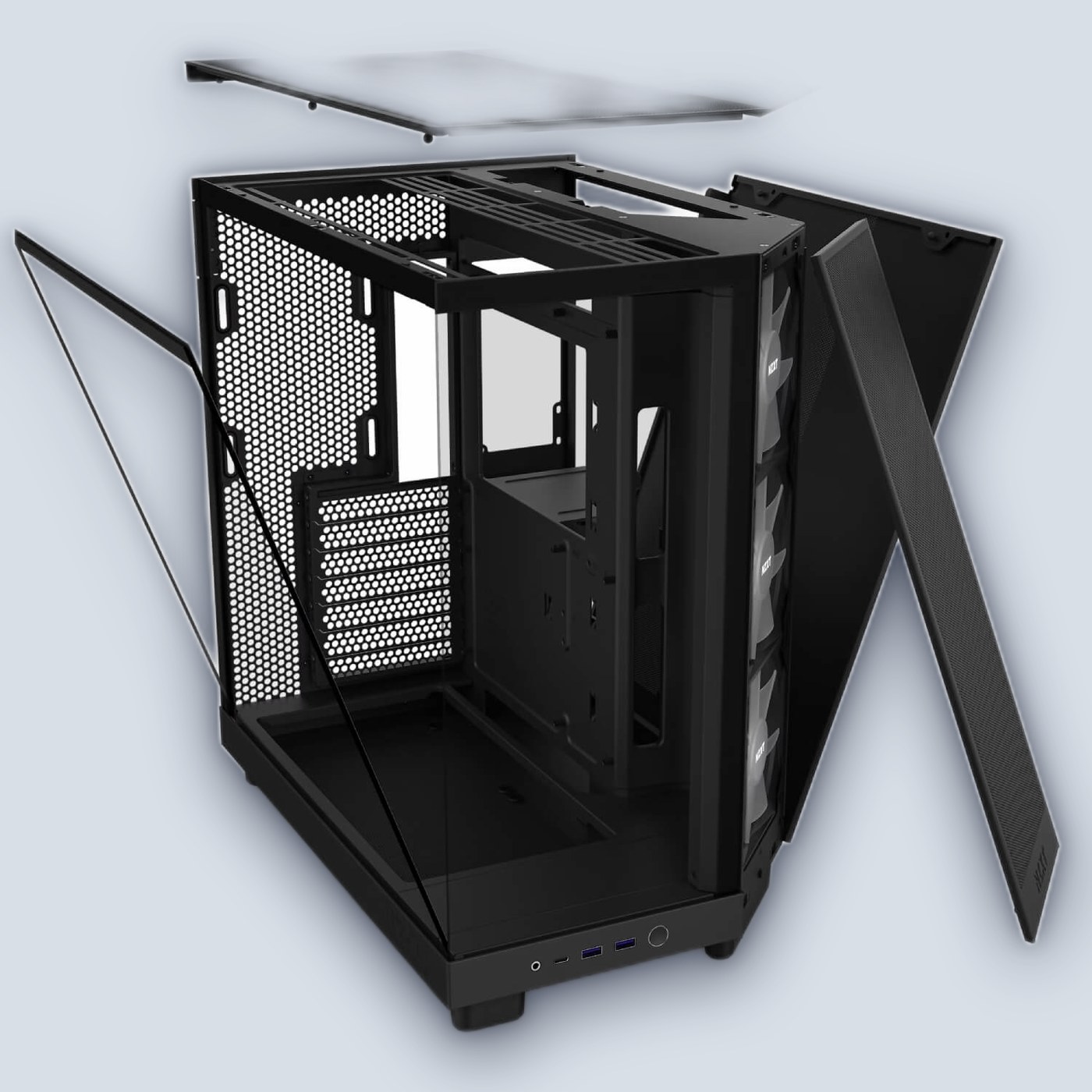 NZXT H6 Flow RGB Black PC Case — image 6