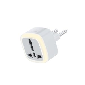Green Lion Green Lion Universal Conversion Plug with LED light – White