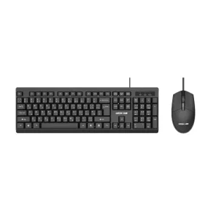 Green Lion GKM-100 Wired Keyboard and Mouse – Black