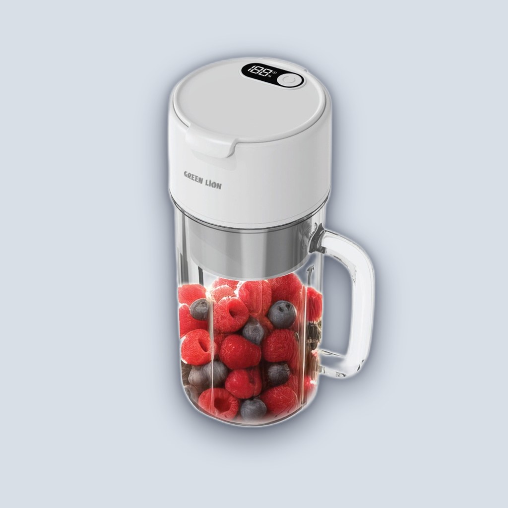 Green Lion Portable Blender Mug 2 – White