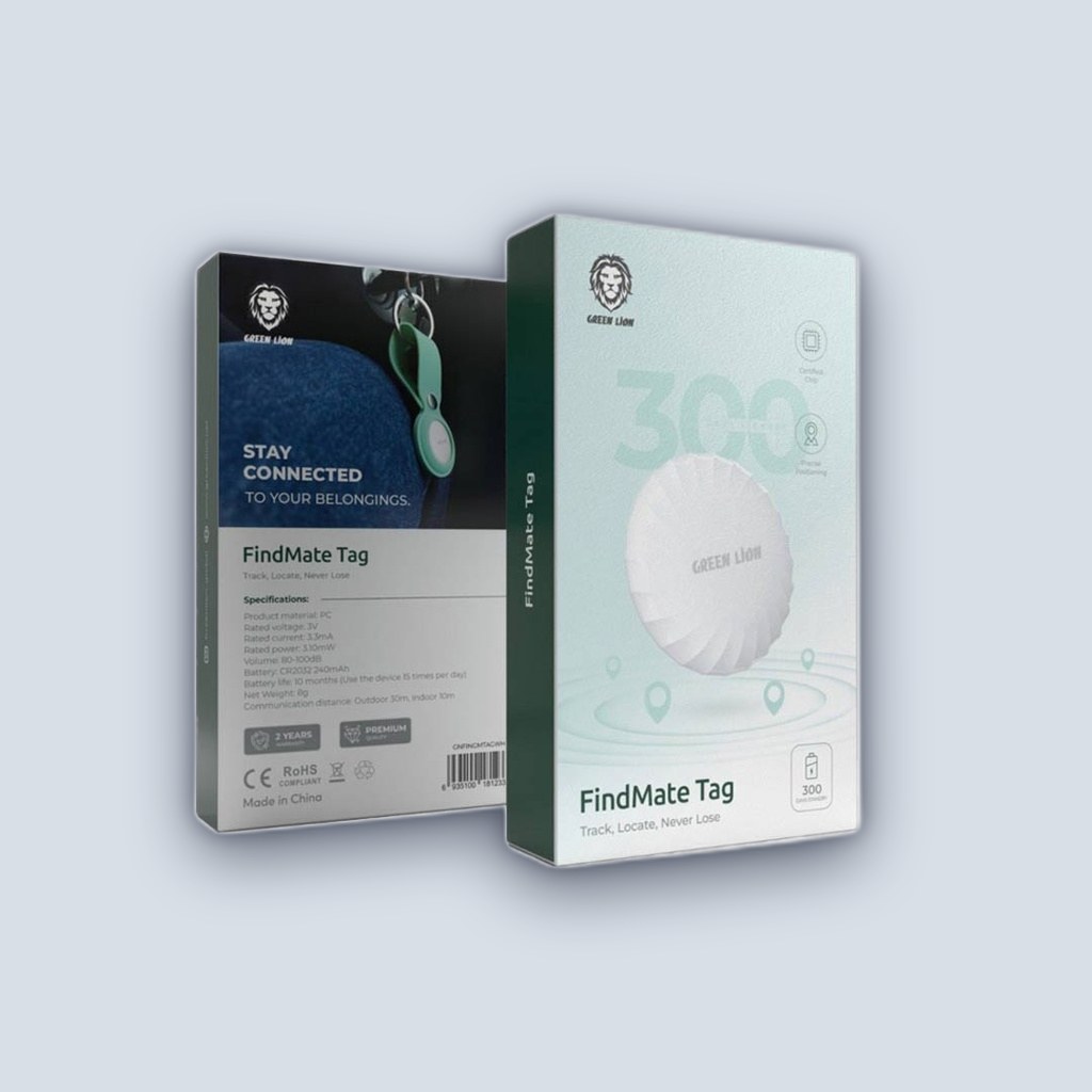 Green Lion Green Lion FindMate Tag – White