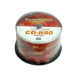 Silver-Line 50 CAKE50 CD-R80 CAKE PRINTABLE Silver Line Disc