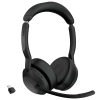 Jabra Evolve2 55 MS USB-C Bluetooth Stereo Wireless Over-Ear Headset with Built-in Mic