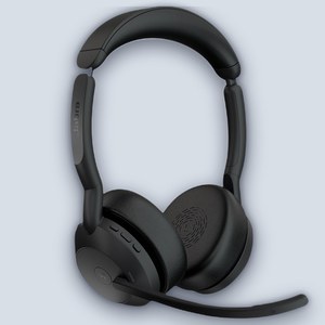 Jabra Evolve2 55 MS USB-A Stereo Wireless Over-Ear Headset with Built-in Mic
