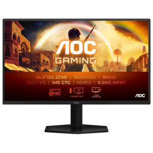 AOC 24.5″ IPS FHD 180Hz 0.5ms Gaming Monitor