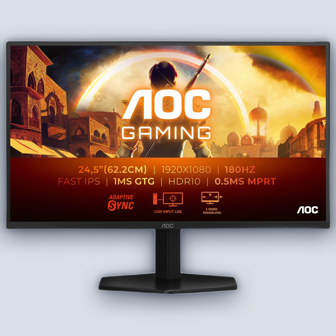 AOC 24.5″ IPS FHD 180Hz 0.5ms Gaming Monitor