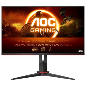 AOC 27″ VA FHD 280Hz 0.5ms Gaming Monitor