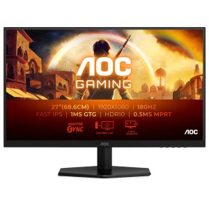 AOC 27″ Fast IPS FHD 180Hz 0.5ms Gaming Monitor