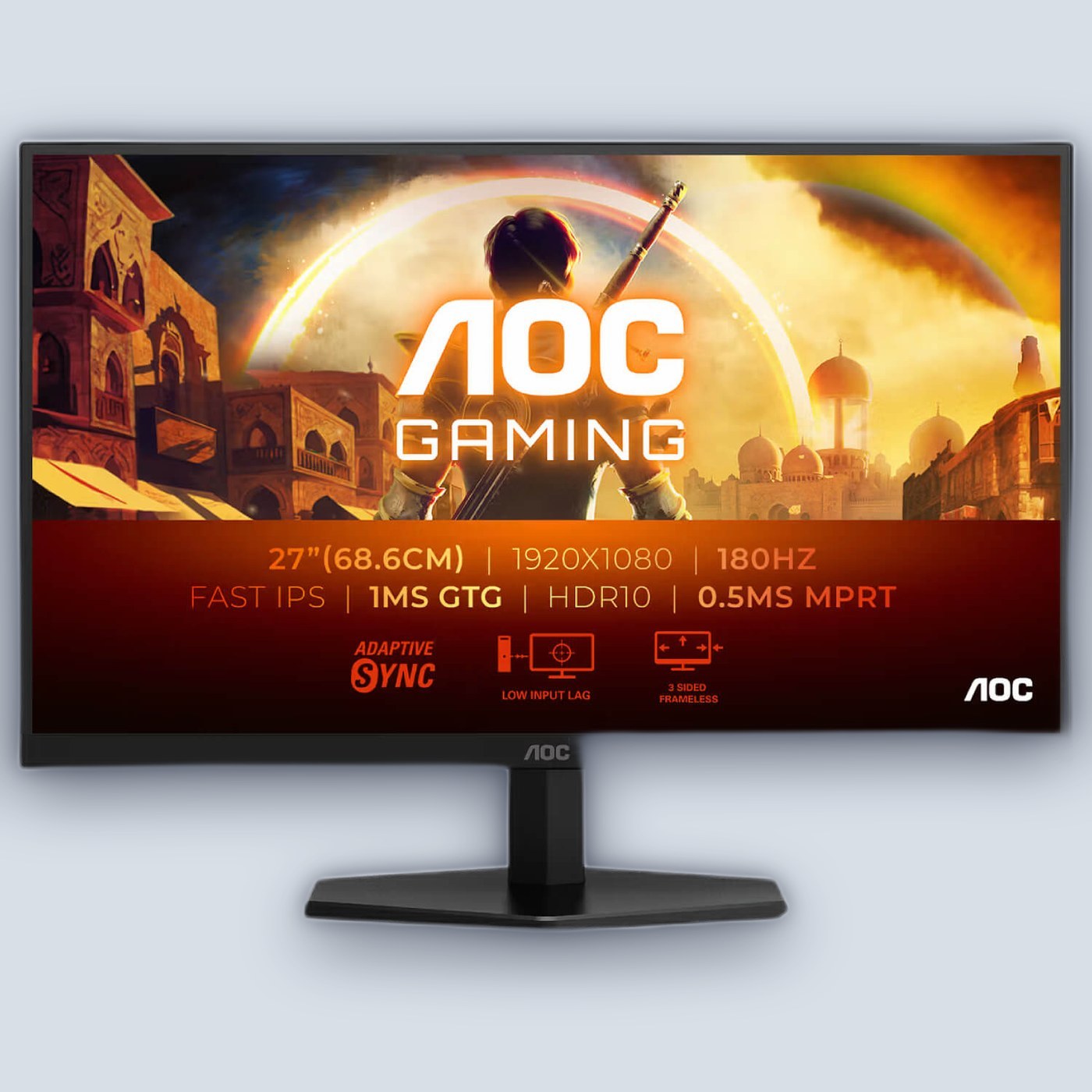 AOC 27″ Fast IPS FHD 180Hz 0.5ms Gaming Monitor