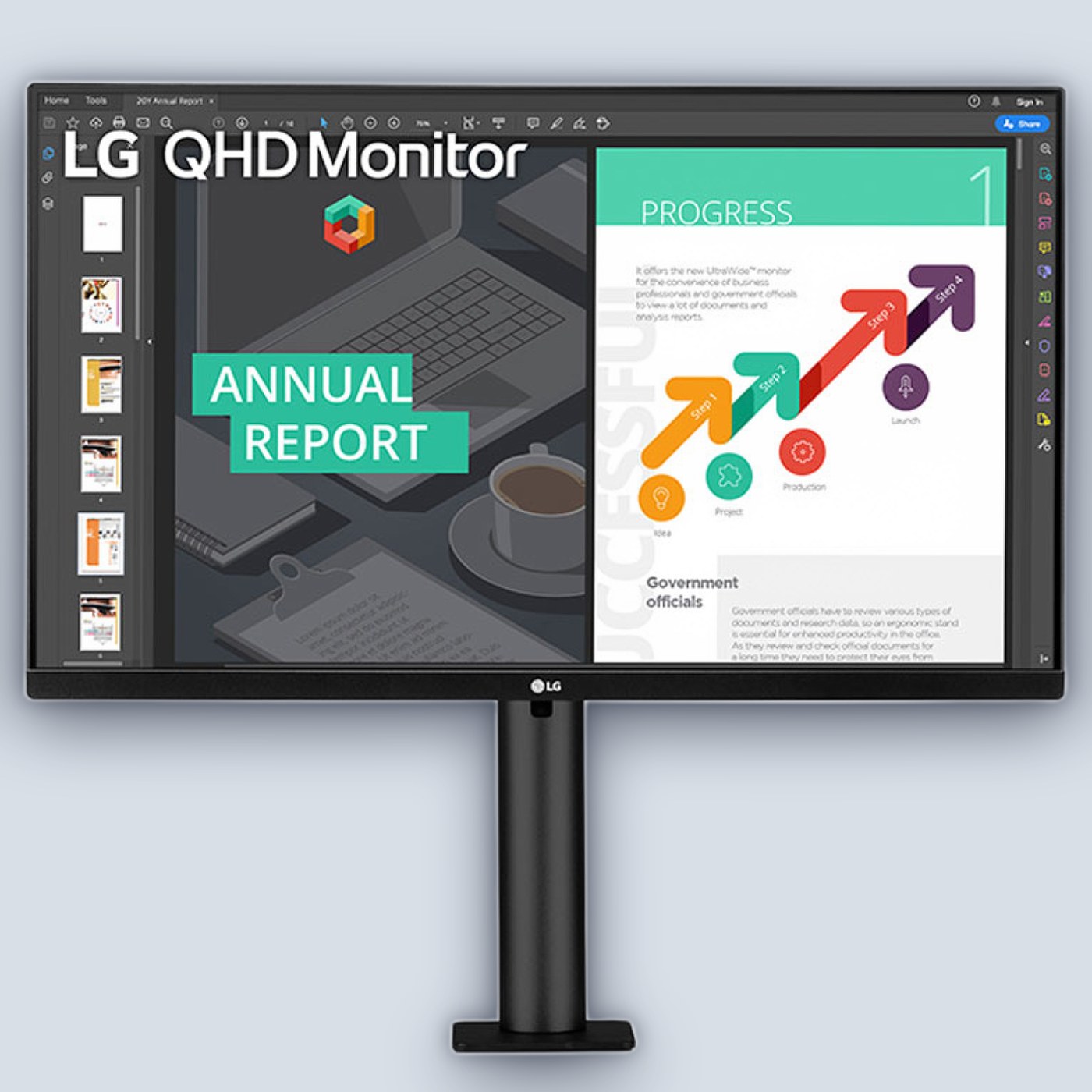 LG 27″ Ergo IPS QHD 75Hz 5ms Monitor