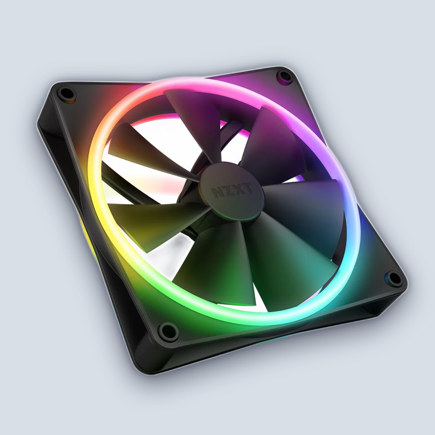 NZXT F140 RGB Duo 140mm Dual-Sided RGB Fan Black — image 2