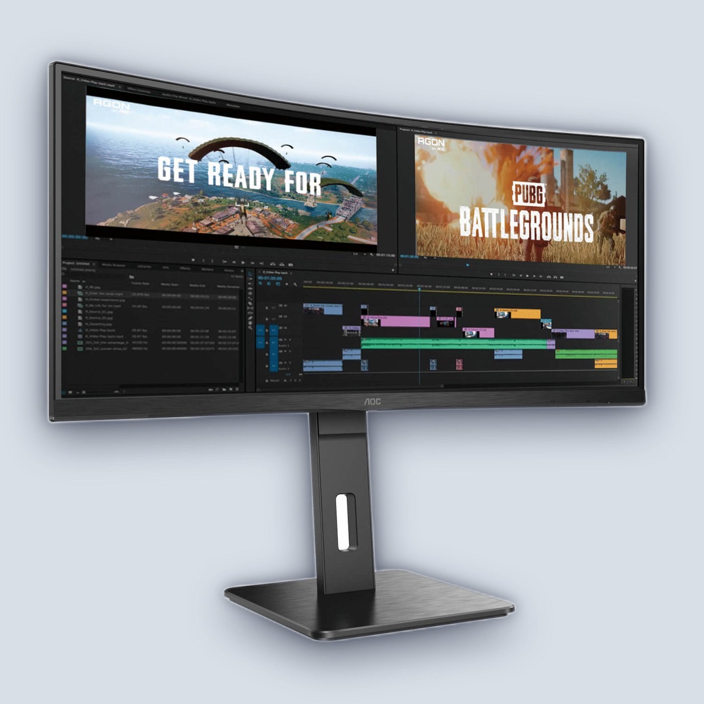 AOC 34" VA WQHD 100Hz 1ms 1500R Curved Gaming Monitor — image 2