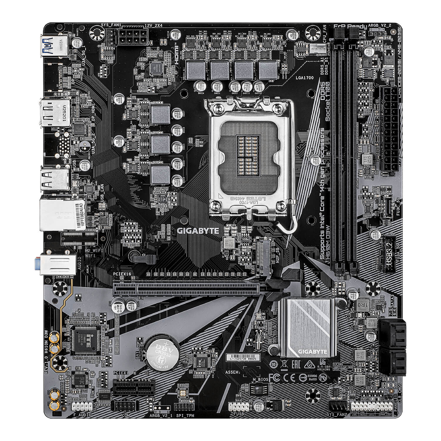 Gigabyte H610M D3W — image 2