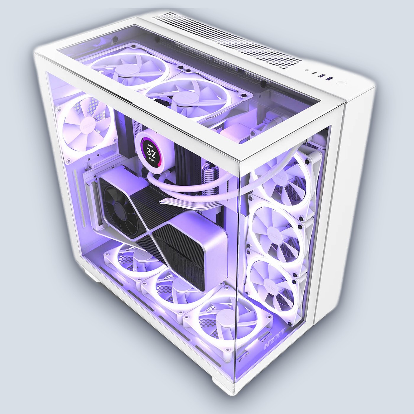 NZXT H9 Elite White PC Case — image 5