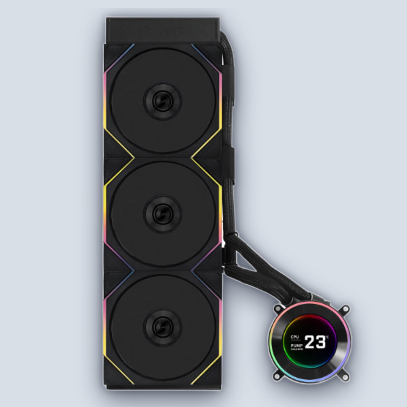 Lian-Li HydroShift II LCD-C 360TL Black CPU Liquid Cooler โ image 2