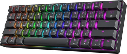 HK GAMING KEYBOARD GK61 BLACK Mechanical Keyboard ืBlack