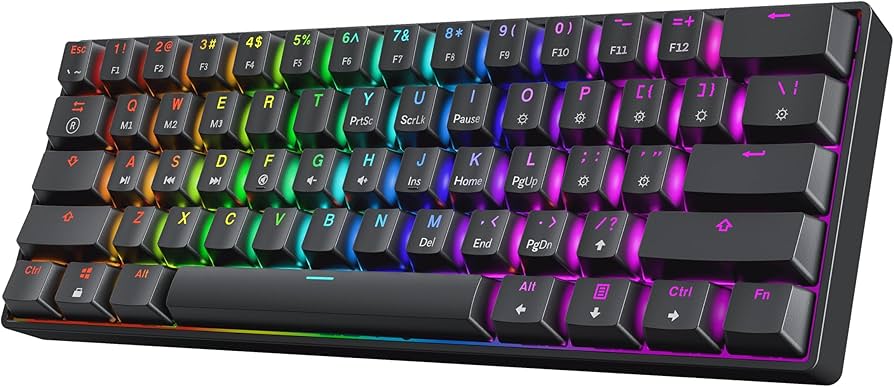 HK GAMING KEYBOARD GK61 BLACK Mechanical Keyboard ืBlack