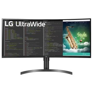 LG 35″ UltraWide VA QHD 100Hz 5ms 1800R Curved Monitor (35WN75CP)