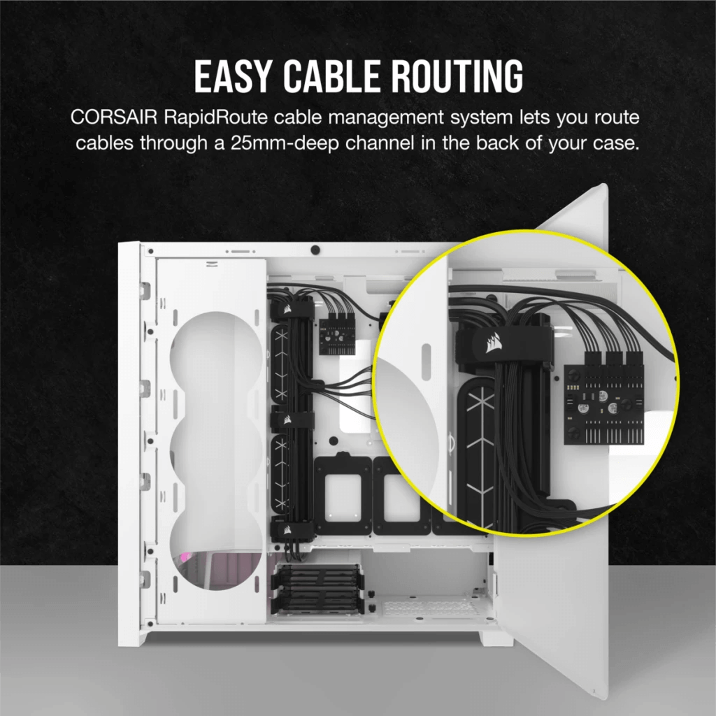 Corsair iCUE 5000D RGB Airflow White PC Case โ image 6