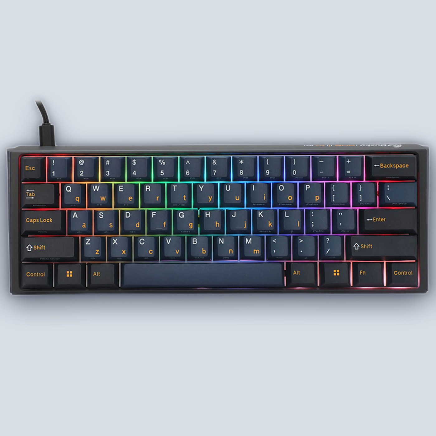 Ducky One 3 Pro Mini Nazca Line Cherry Red Switch (Hebrew/English) Mechanical Keyboard