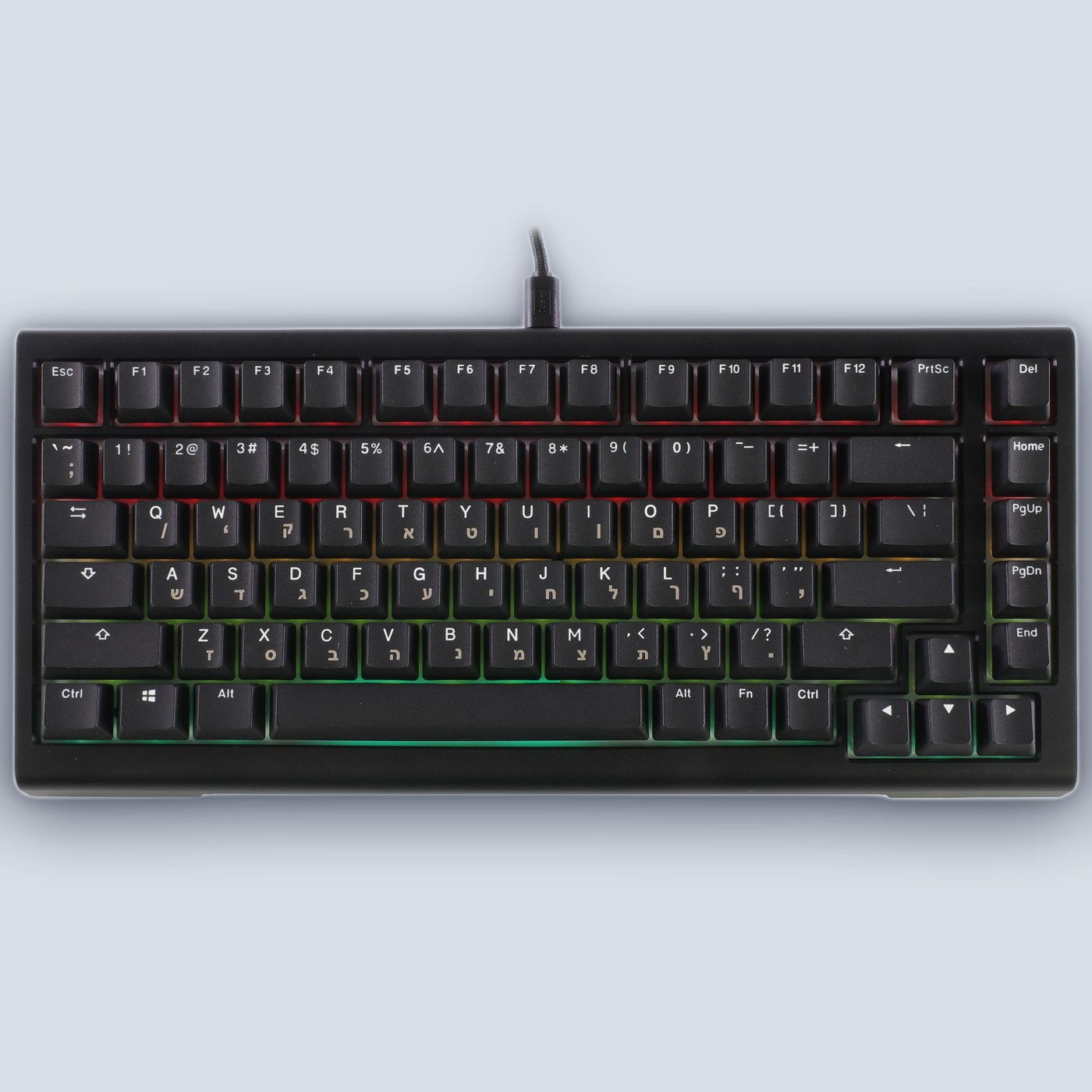 Ducky ProjectD Tinker 75 Cherry Silver Switch (Hebrew/English) Mechanical Keyboard