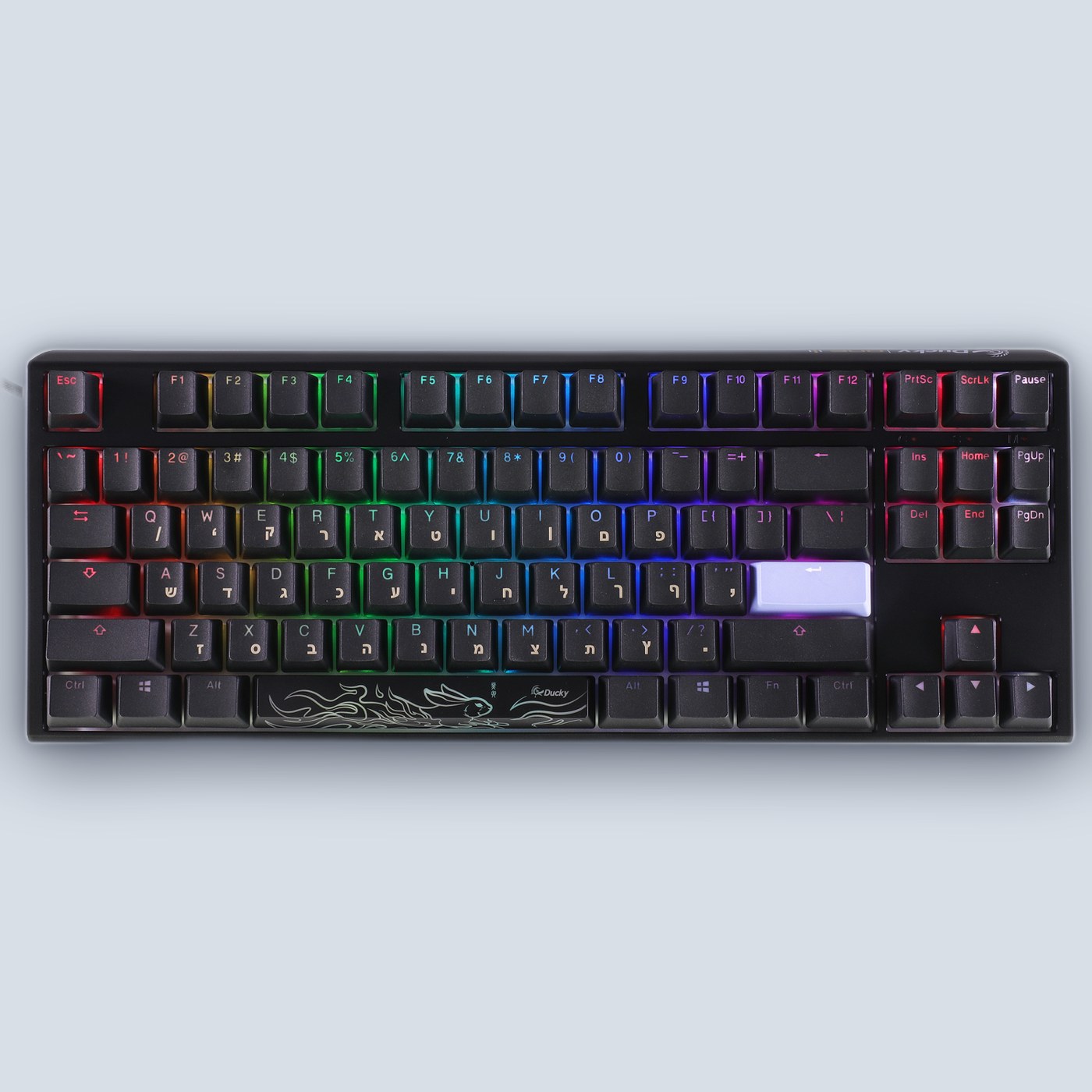 Ducky One 3 TKL Cherry Brown Switch (Hebrew/English) Mechanical Keyboard