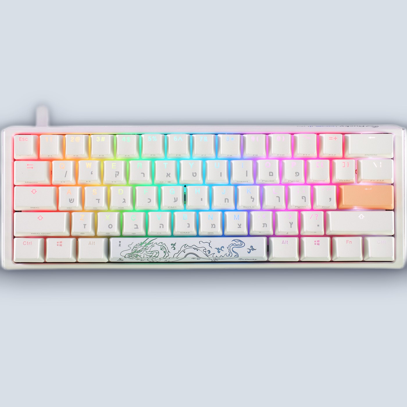 Ducky One 3 Mini Cherry Red Switch (Hebrew/English) Mechanical Keyboard