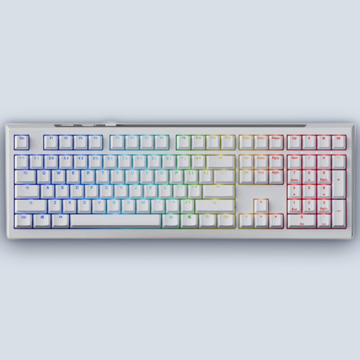 Ducky One X Wireless Analog Switch White (Hebrew/English) Wireless Mechanical Keyboard